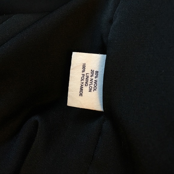 MASON black wool asymmetrical coat - Picture 8 of 9